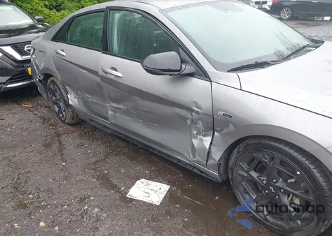 2024 Hyundai Elantra N Line z USA, uszkodzony, nr VIN KMHLR4DF5RU737091